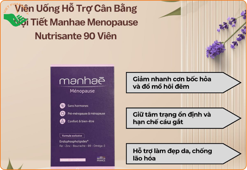 Viên uống Manhae Menopause hỗ trợ cân bằng nội tiết tố