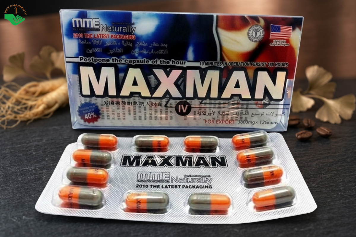Viên uống Maxman IV 3800mg hỗ trợ tăng cường sinh lý nam giới