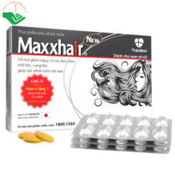 Viên uống Maxxhair Thái Minh hỗ trợ tóc mọc chắc khỏe và giảm nguy cơ rụng tóc (3 vỉ x 10 viên)