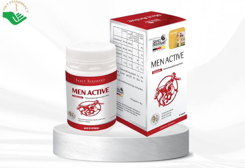 Viên uống Men Active Kapseln hỗ trợ tăng cường sinh lực, cải thiện sinh lý nam giới (30 viên)