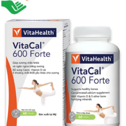 Viên uống ngừa loãng xương VitaHealth VitaCal 600 Forte