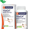 Viên uống ngừa loãng xương VitaHealth VitaCal 600 Forte