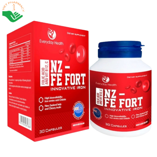 Viên uống bổ sung sắt NZ-FE FORT 30 viên