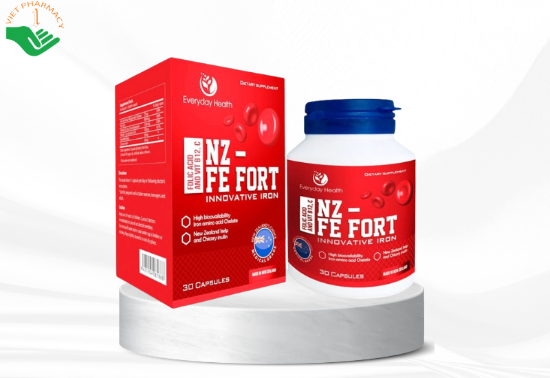 Viên uống bổ sung sắt NZ-FE FORT 30 viên