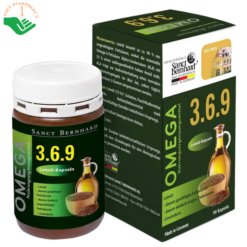 Viên uống bổ sung Omega 3 6 9 Sanct Bernhard giảm mỡ máu, giảm nguy cơ mắc bệnh tim mạch (hộp 90 viên)