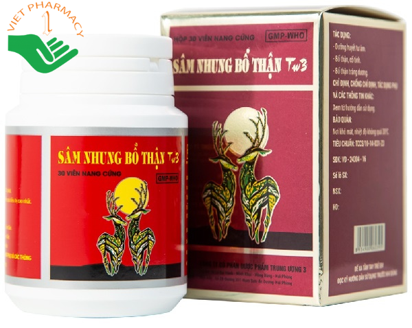 Viên uống Sâm Nhung bổ thận TW3