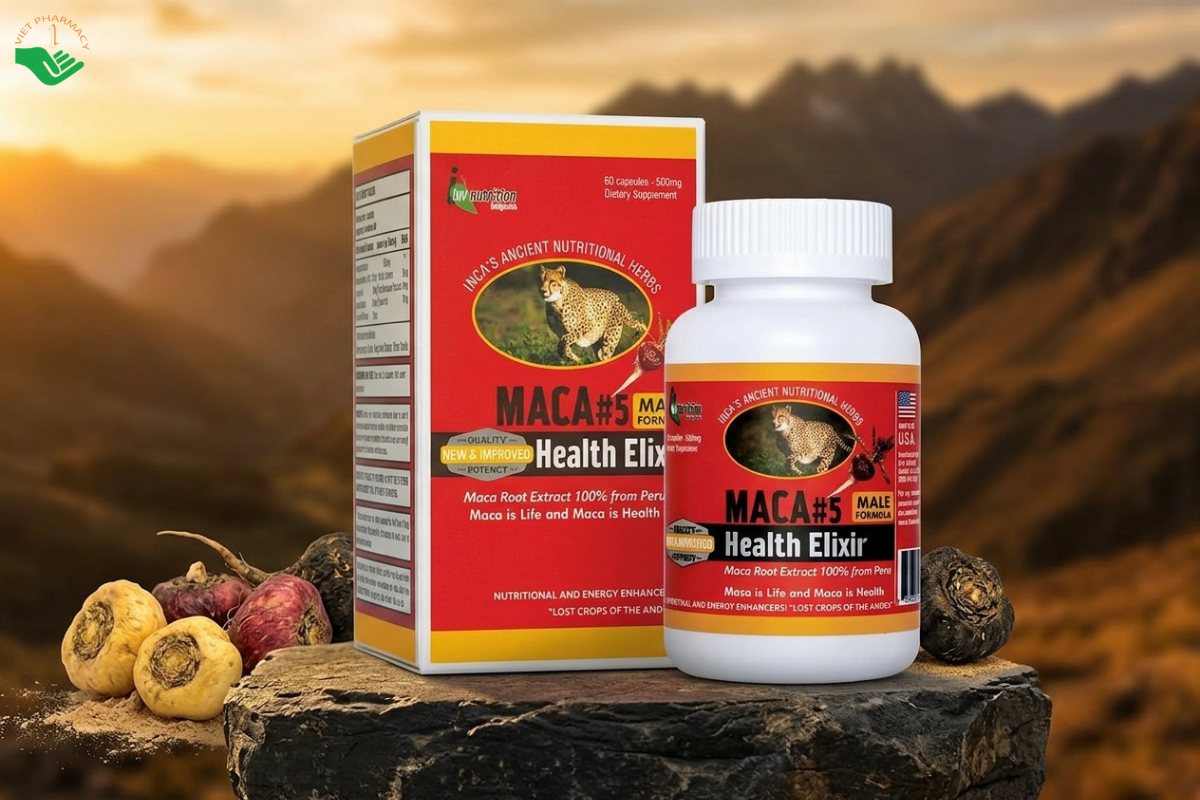 Viên uống tăng cường sinh lý nam Maca #5 Health Elixir