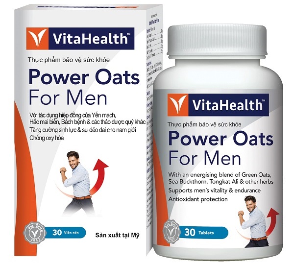 Viên uống tăng cường sức khỏe sinh lý VitaHealth Power Oats For Men