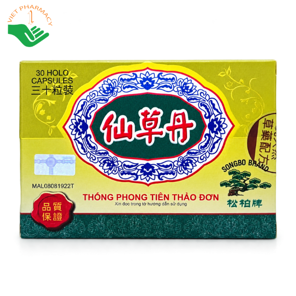Viên uống Thống Phong Tiên Thảo Đơn hỗ trợ giảm đau nhức xương khớp (Hộp 30 viên)