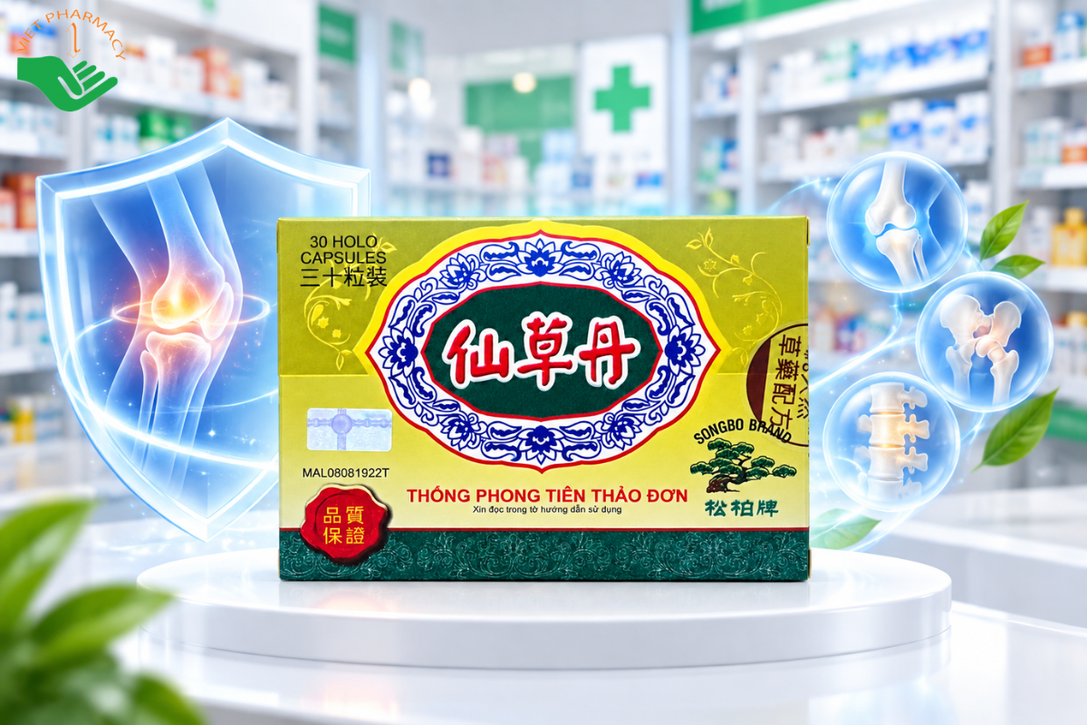 Viên uống Thống Phong Tiên Thảo Đơn hỗ trợ giảm đau nhức xương khớp (Hộp 30 viên)