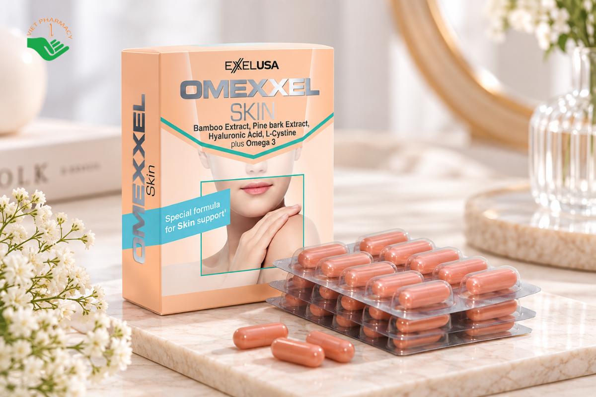 Viên uống trắng da Omexxel Skin