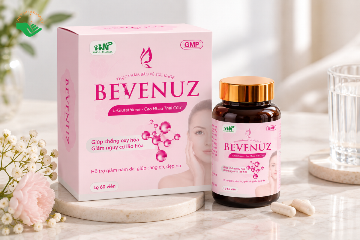 Viên uống trắng da Bevenuz Dược Liệu Trung Ương 28
