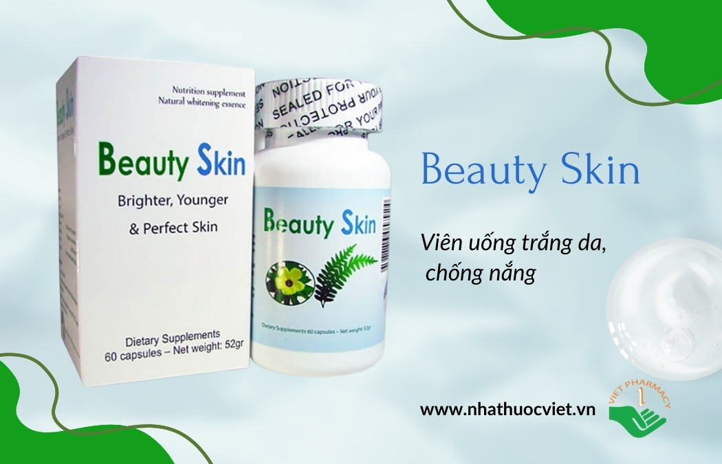 Viên uống trắng da, chống nắng Beauty Skin