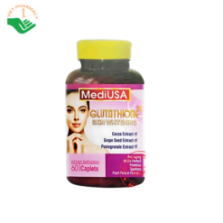 Viên uống trắng da MediUSA Glutathione Skin Whitening