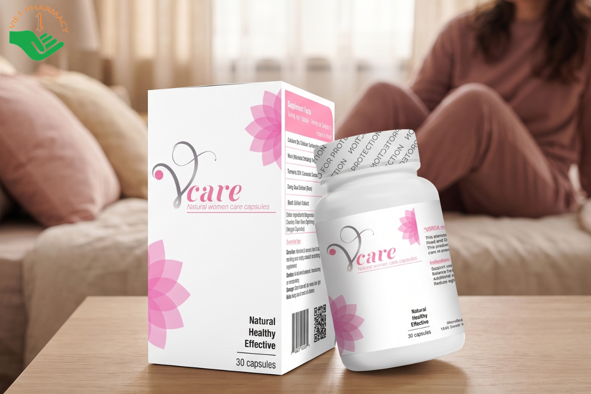 Viên uống Vcare Natural Women Care Capsules se khít và tăng cường sinh lý nữ (Hộp 30 viên)