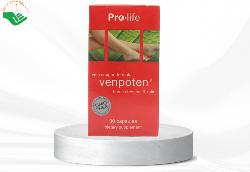 Viên uống Venpoten Pro-life hỗ trợ làm tăng trương lực tĩnh mạch (30 viên)