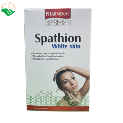 Viên uống làm đẹp da Pharmekal Spathion White Skin (Hộp 60 viên)