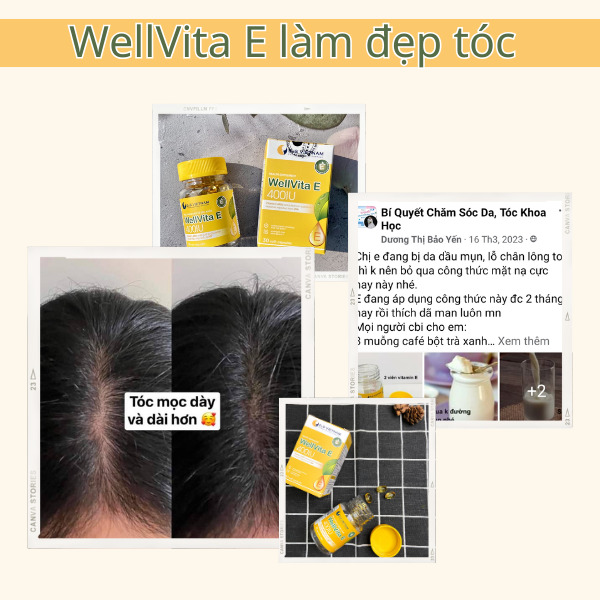 WellVita E chăm sóc tóc
