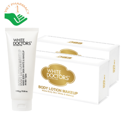 Kem dưỡng thể trắng da, chống nắng White Doctors Body Lotion Makeup 170g