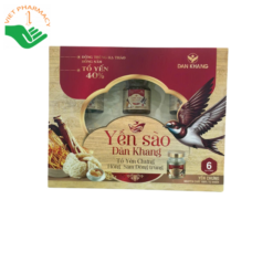 Yến sào Dân Khang tổ yến chưng - Hồng sâm đông trùng 40% (6 lọ x 40ml)