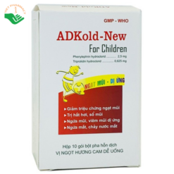 Thuốc ADKold-New For Children 1.5g Pharbaco giảm các bệnh hô hấp, cảm lạnh, cảm cúm (10 gói)