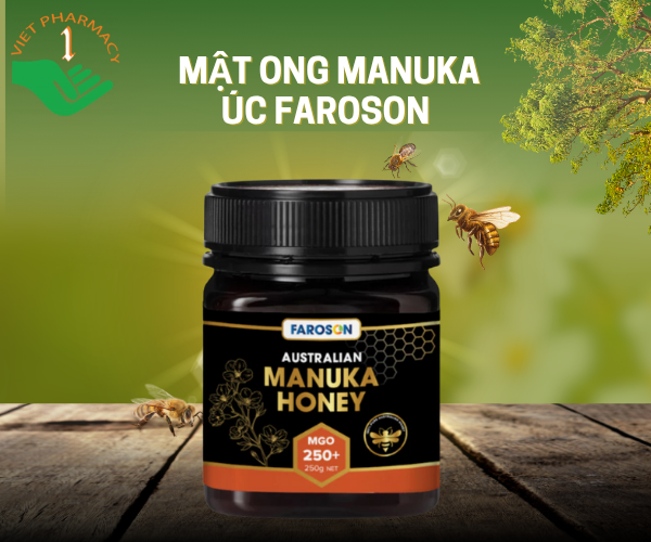Mật ong Manuka Úc Faroson - Faroson Australian Manuka Honey MGO 100+ (250g)