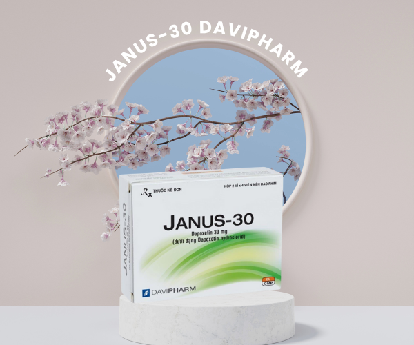 Thuốc điều trị xuất tinh sớm ở nam giới Janus-30 Davipharm (Hộp 2 vỉ x 4 viên)