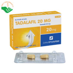 Thuốc điều trị yếu sinh lý, xuất tinh sớm, rối loạn cương dương Davipharm H_2v Tadalafil 20mg