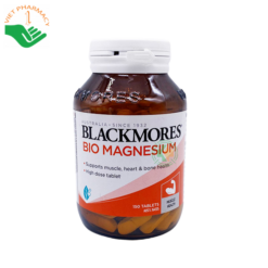 Viên uống Blackmores Bio Magnesium hỗ trợ cơ bắp, giảm triệu chứng tiền kinh nguyệt (Hộp 100 viên)