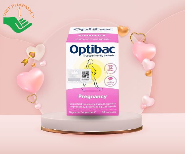Viên uống bổ sung lợi khuẩn cho đường ruột, hỗ trợ tiêu hóa Optibac Pregnancy (Hộp 30 Viên)