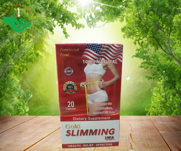 Viên uống giảm cân Gold Slimming (Hộp 20 viên)