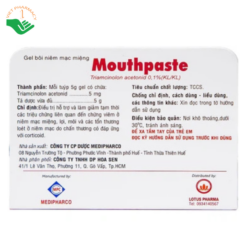 Gel bôi niêm mạc miệng Mouthpaste Medipharco giảm viêm, tổn thương (5g)
