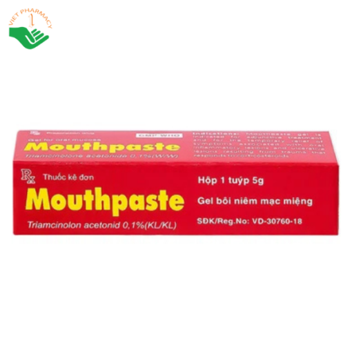 Gel bôi niêm mạc miệng Mouthpaste Medipharco giảm viêm, tổn thương (5g)