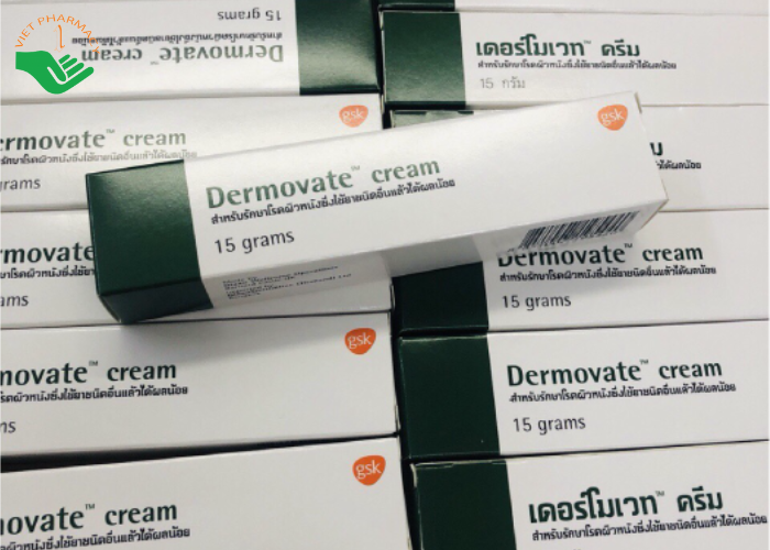 Kem bôi ngoài da Dermovate Cream GSK điều trị vẩy nến, viêm da, lichen phẳng (15g)
