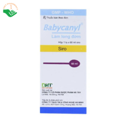 Siro Babycanyl Hataphar điều trị ho do hen phế quản, viêm phế quản (60ml)