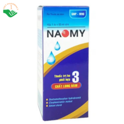 Siro Naomy TW3 điều trị ho do cảm lạnh, cảm cúm, ho khan, ho dị ứng, sổ mũi, nghẹt mũi (120ml)