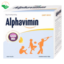 Thuốc Alphavimin 10ml Hadiphar bổ sung vitamin trong thời kỳ dưỡng bệnh, chế độ ăn đặc biệt (20 ống)