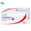 Thuốc Amlodac 5 Cadila điều trị tăng huyết áp, đau thắt ngực (10 vỉ x 10 viên)