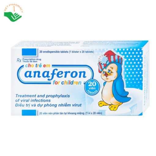 Thuốc Anaferon For Children Materia điều trị và dự phòng nhiễm virus (1 vỉ x 20 viên)