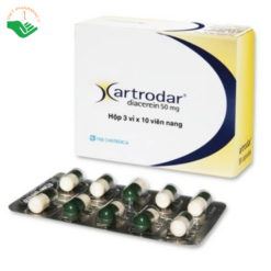 Thuốc Artrodar 50mg Chemedica điều trị thoái hóa khớp hông hoặc gối (3 vỉ x 10 viên)