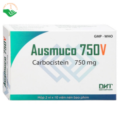 Thuốc Ausmuco 750V Hataphar điều trị các bệnh mạn tính về đường hô hấp (2 vỉ x 10 viên)