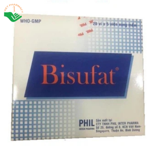 Thuốc Bisufat giảm stress, tăng sức đề kháng (20 vỉ x 5 viên)