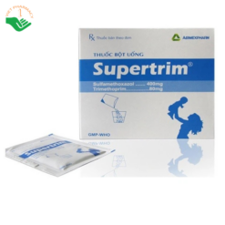Thuốc bột uống Supertrim 1.6g Agimexpharm điều trị nhiễm khuẩn do các vi khuẩn nhạy cảm (30 gói)