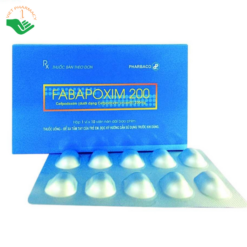 Thuốc Fabapoxim 200 Pharbaco điều trị nhiễm khuẩn hô hấp trên (1 vỉ x 10 viên)