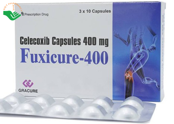 Thuốc Fuxicure-400 Gracure điều trị thoái hóa khớp (3 vỉ x 10 viên)