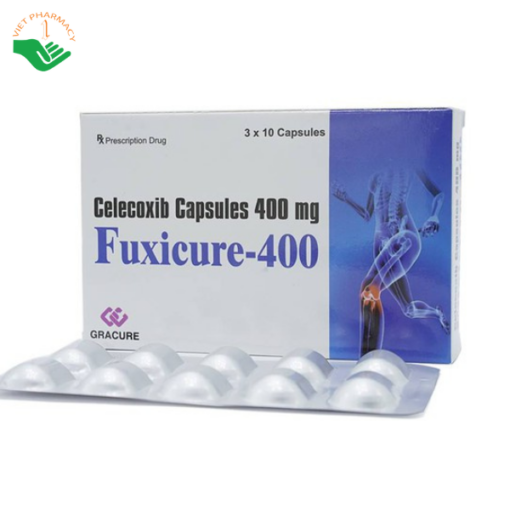 Thuốc Fuxicure-400 Gracure điều trị thoái hóa khớp (3 vỉ x 10 viên)