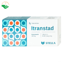 Thuốc Itranstad 100mg Stella điều trị nấm Candida ở miệng, họng, âm đạo, âm hộ (1 vỉ x 6 viên)