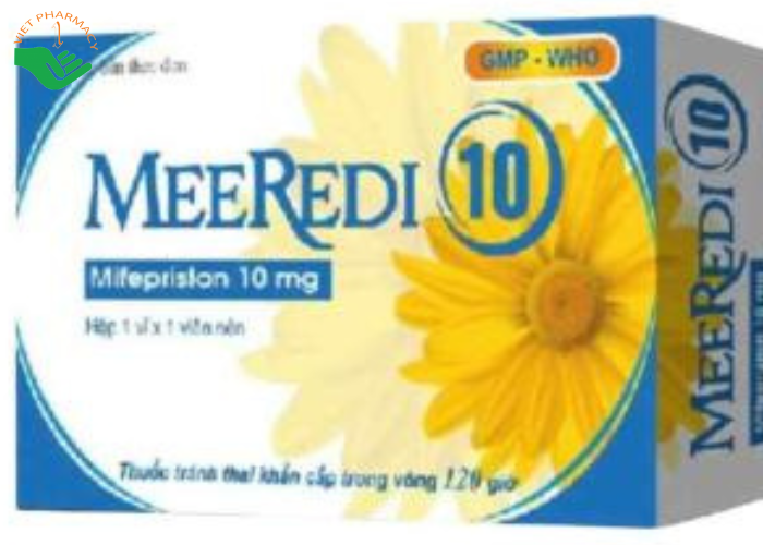 Thuốc MeeRedi 10 tránh thai khẩn cấp trong vòng 120 giờ (1 vỉ x 1 viên)