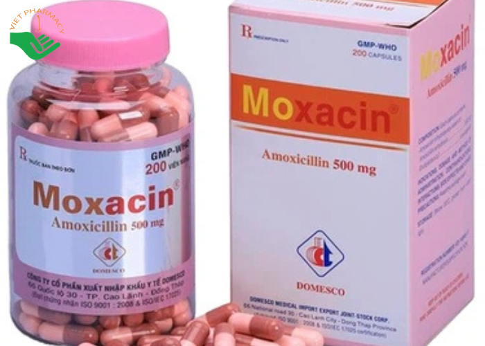 Thuốc Moxacin 500mg Domesco điều trị các trường hợp nhiễm trùng (200 viên)