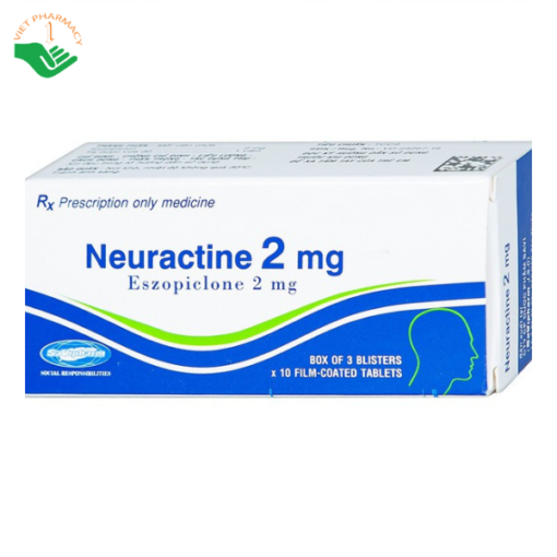 Thuốc Neuractine 2mg SaVi điều trị chứng mất ngủ (3 vỉ x 10 viên)